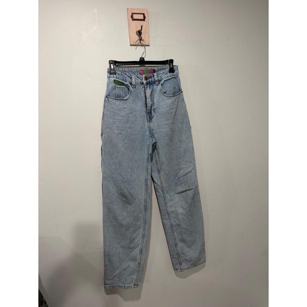 Empyre Tori Light Wash Carpenter Jeans High Waisted Loose Fit Skate Pants Size 0